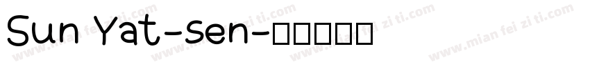 Sun Yat-sen字体转换